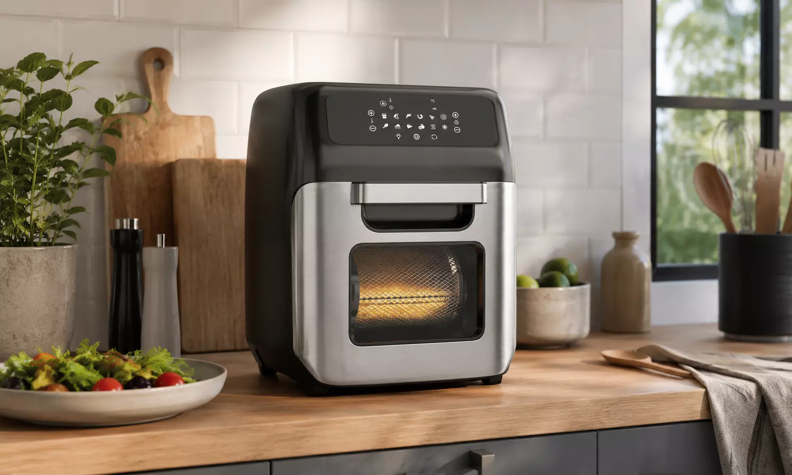 Compact Smart Air Fryer Oven 3D model