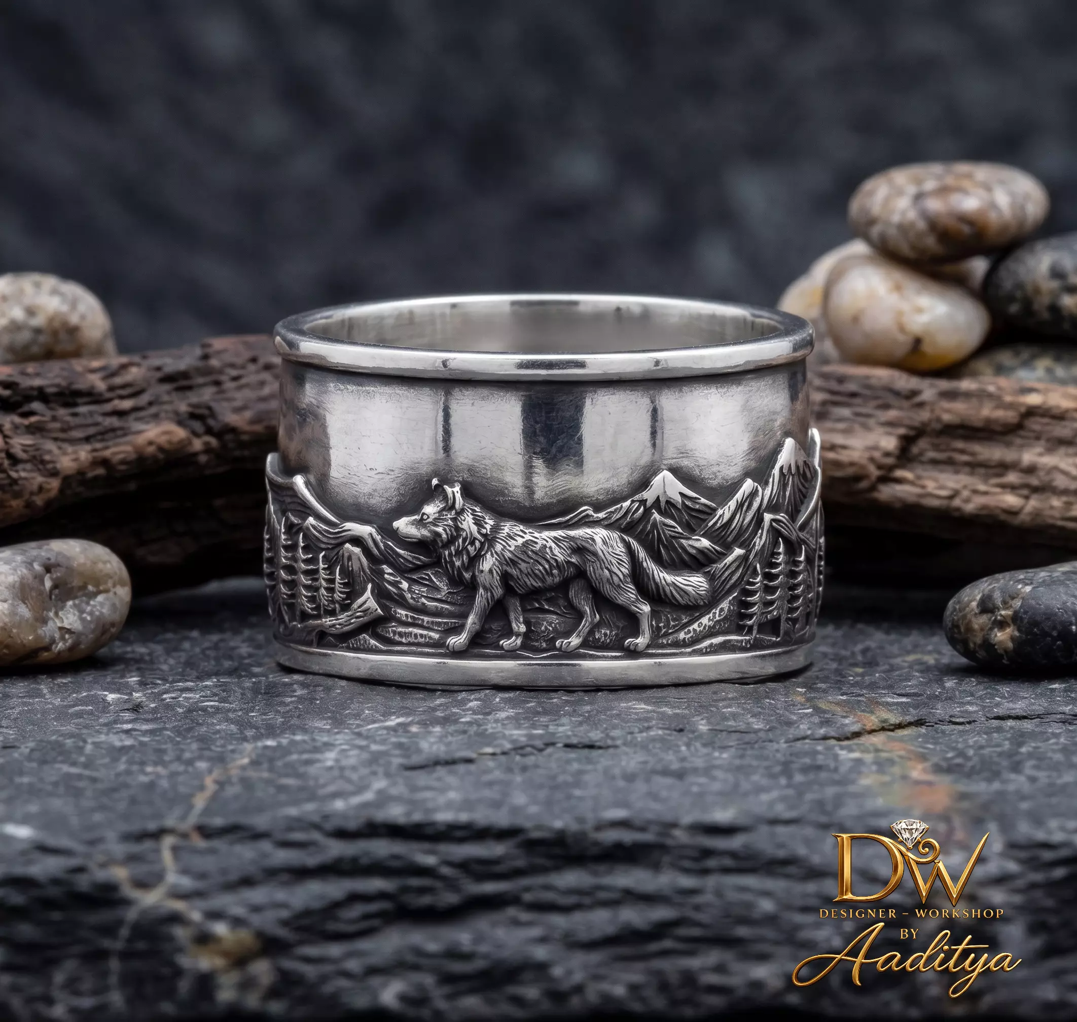 Wolf Ring 3D print model