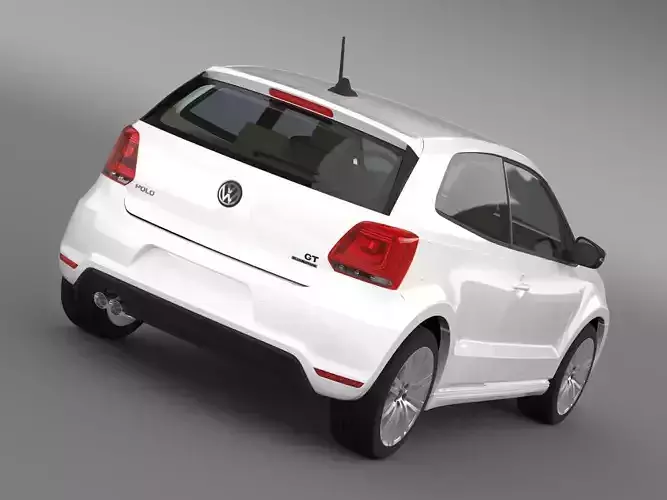 Volkswagen Polo BlueGT 3d 2009-2013 3D model