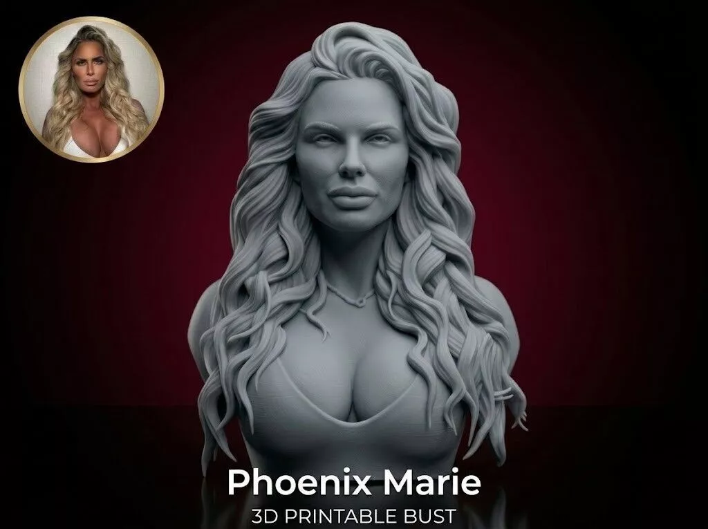 Phoenix Marie bust 3D print model