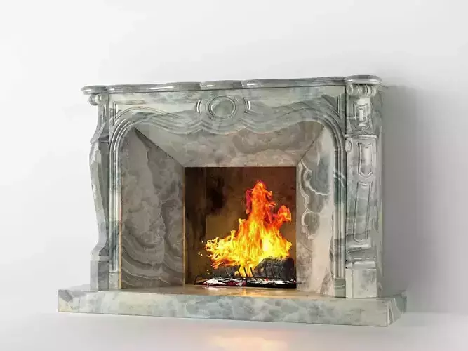 Classic Marble Fireplace 01