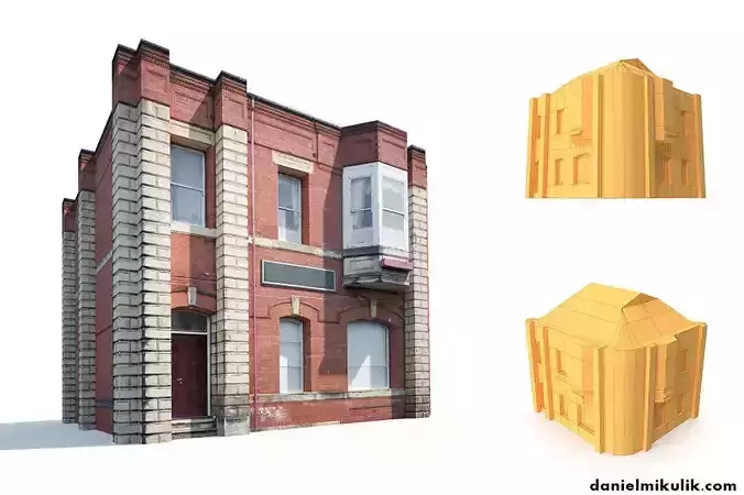 Apartment House 161 Low Poly