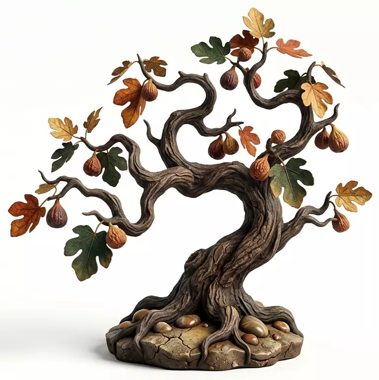 Autumn Fig Tree Sculpture 3D print model