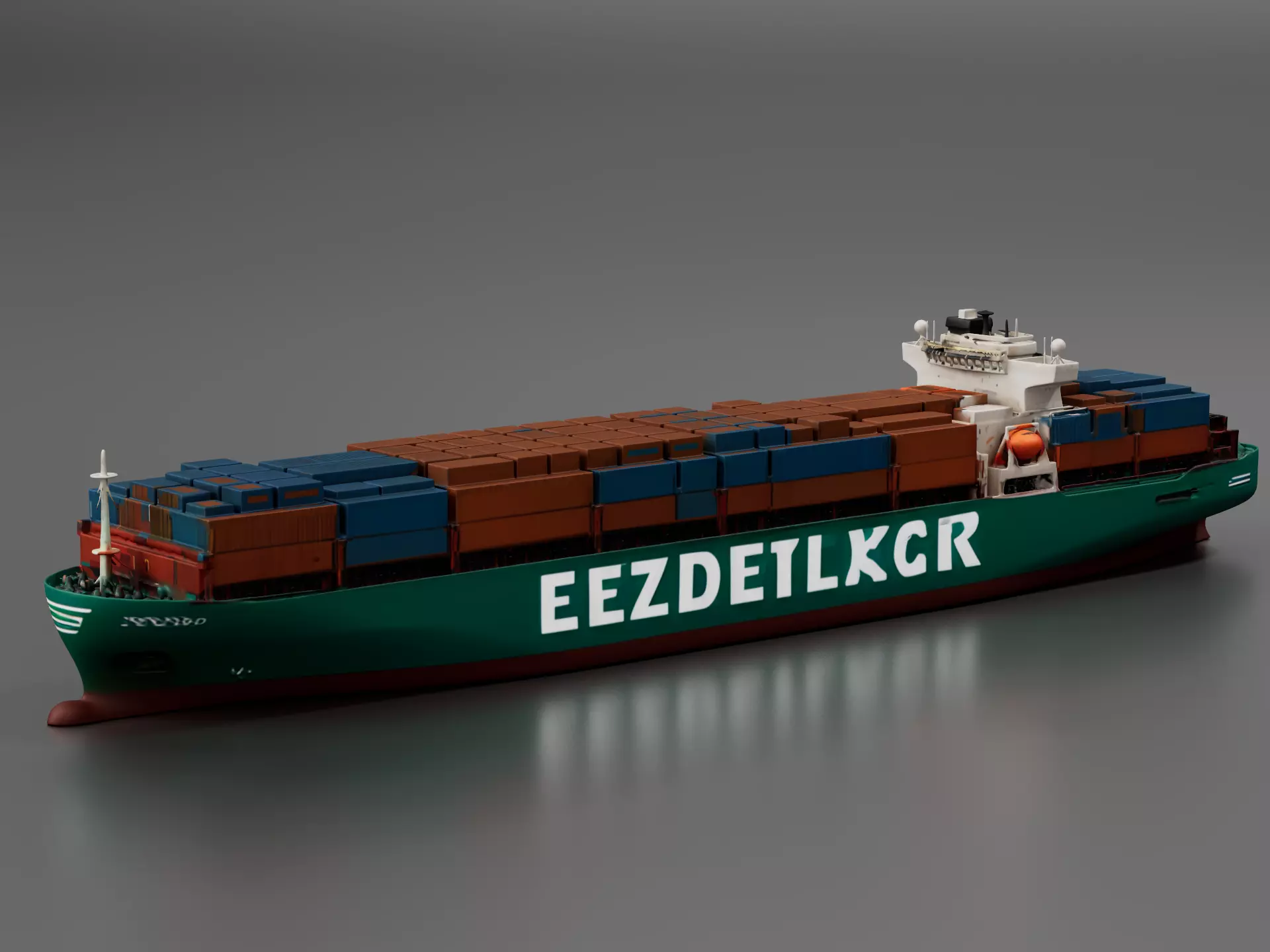 Ever Given - Ultra Large Container Ship 3D print model
