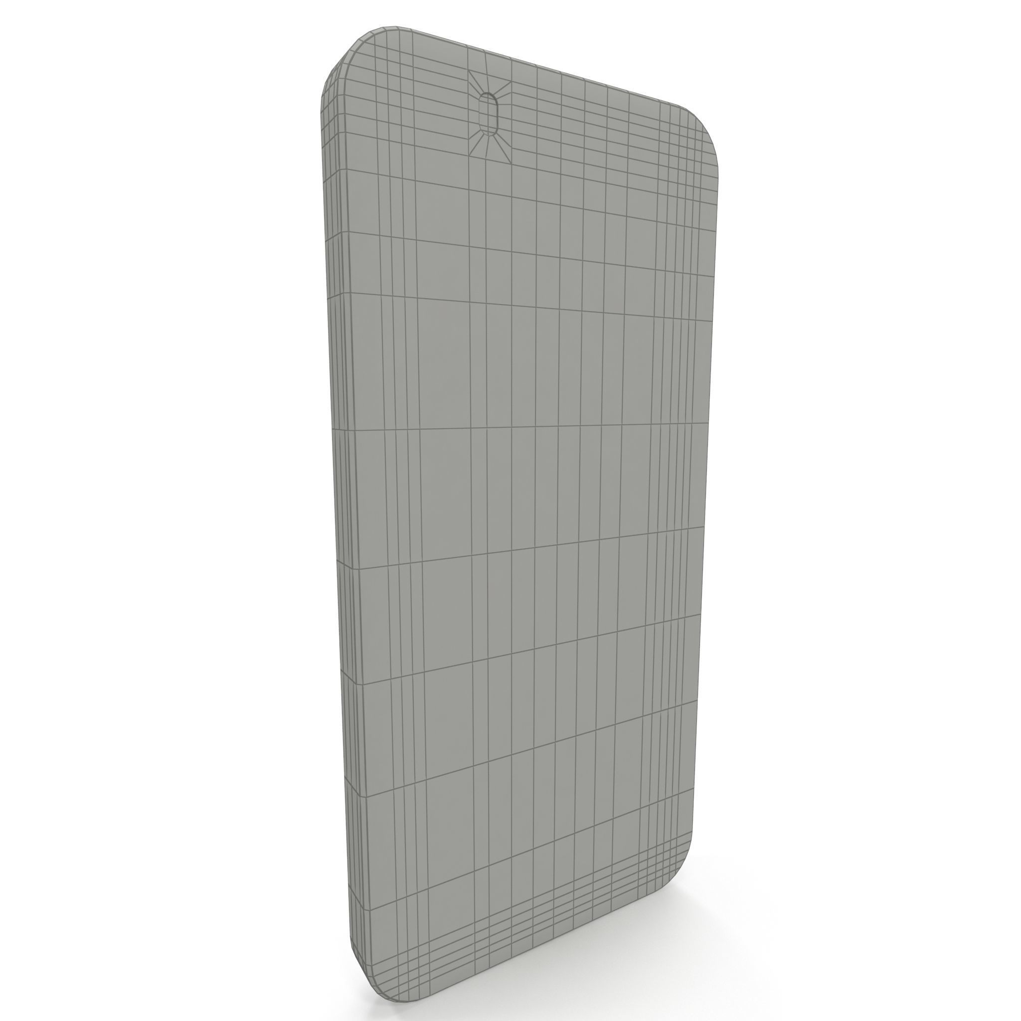 Apple iPhone 5s Space Gray Low-poly 3D model_10