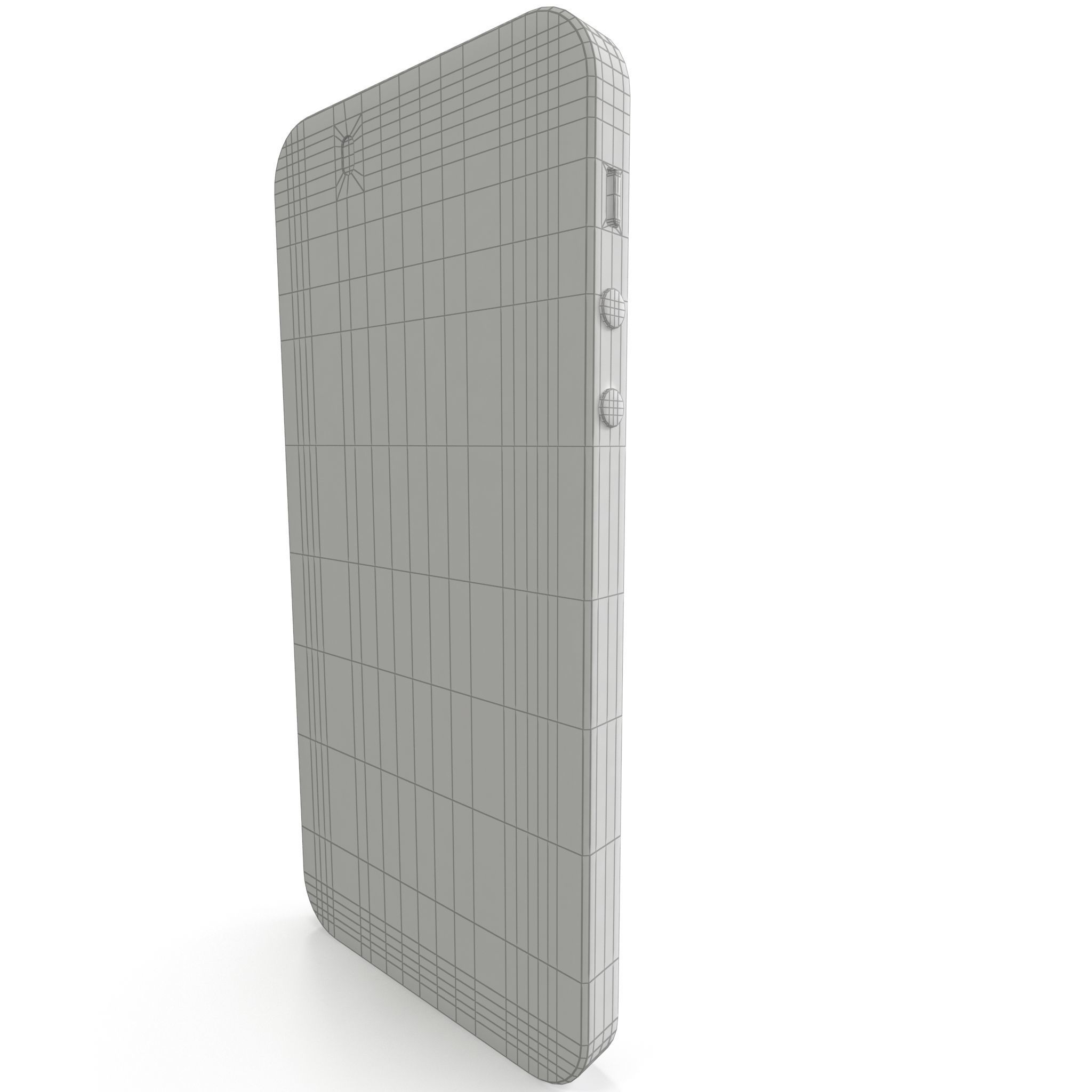 Apple iPhone 5s Space Gray Low-poly 3D model_9
