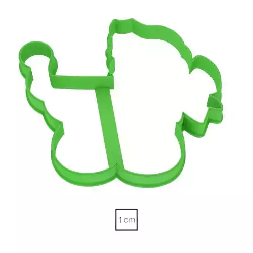 Baby stroller with a bow cookie cutter for professional