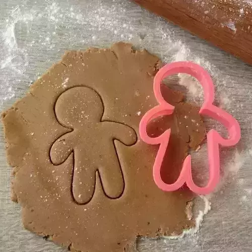 Gingerbread man hands down cookie cutter for professional