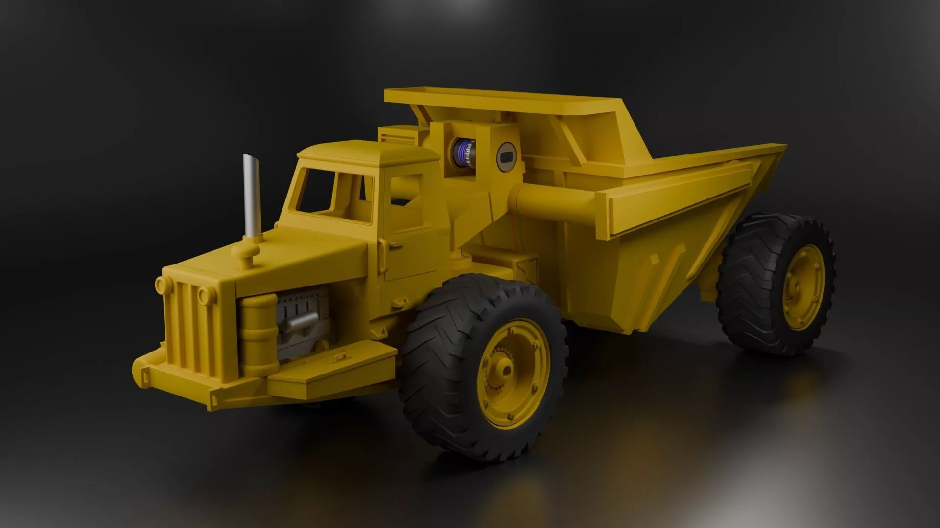 1967 LeTourneau Tournapull Model C with Tournarocker Model C 3D print model