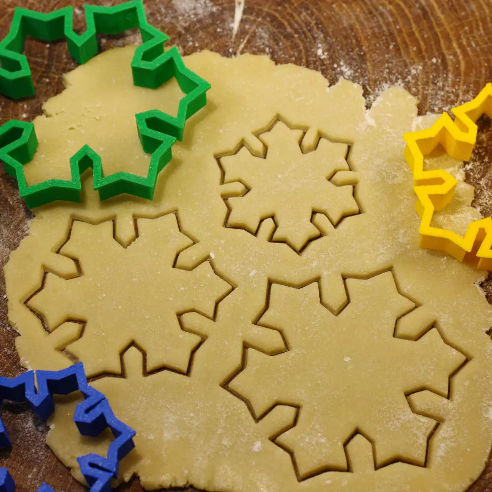 Snowflakes cookie cutter for professional Free 3D print model