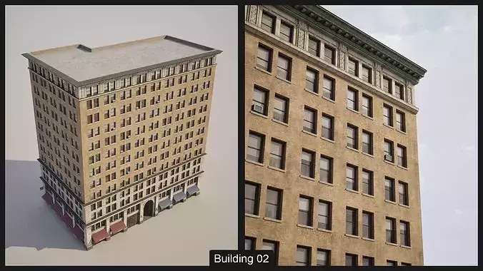 City Core - New York - Buildings Collection 3D model 5
