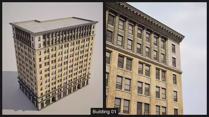 City Core - New York - Buildings Collection 3D model 3