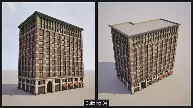 City Core - New York - Buildings Collection 3D model 7