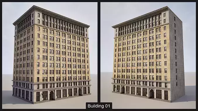 City Core - New York - Buildings Collection 3D model 2