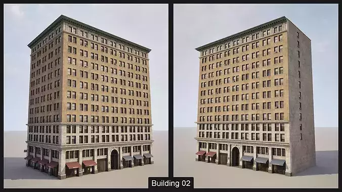 City Core - New York - Buildings Collection 3D model 4
