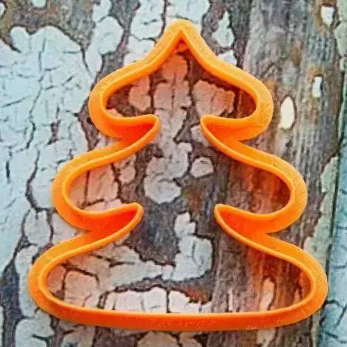 Little Christmas tree cookie cutter for professional Free 3D print model