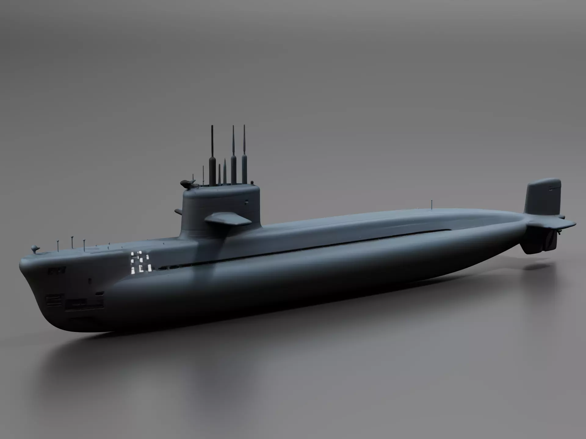 Ohio Class SSBN Ballistic Submarine 3D print model
