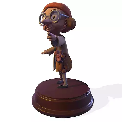 Stylized PBR Elderly Traveler