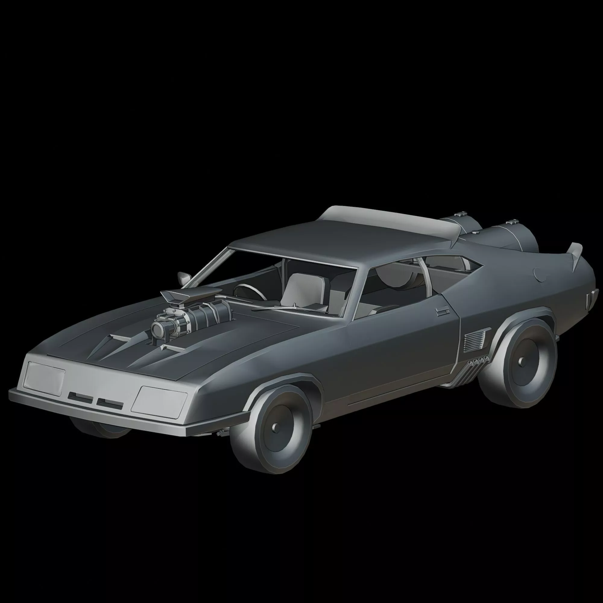 Ford Falcon XB GT Coupe 1973 V8 Interceptor 3D print model