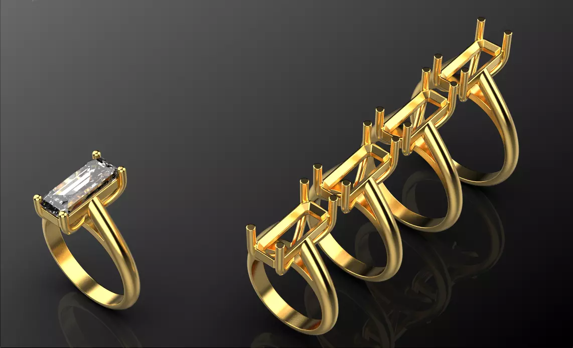 Rings 4-10 3D print model