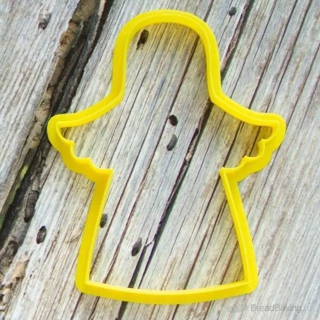Easy angel cookie cutter for professional Free 3D print model
