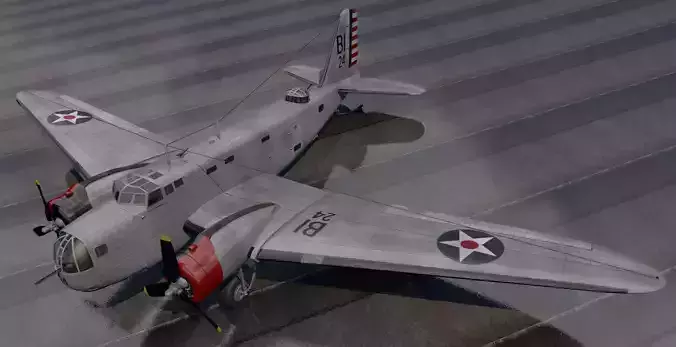 Douglas B-18 Bolo 3D model