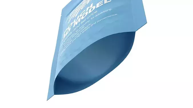 Food Standup Pouch Bag Low-poly 3D model 7