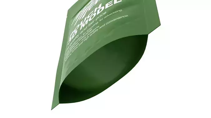 Standup Pouch Low-poly 3D model 7