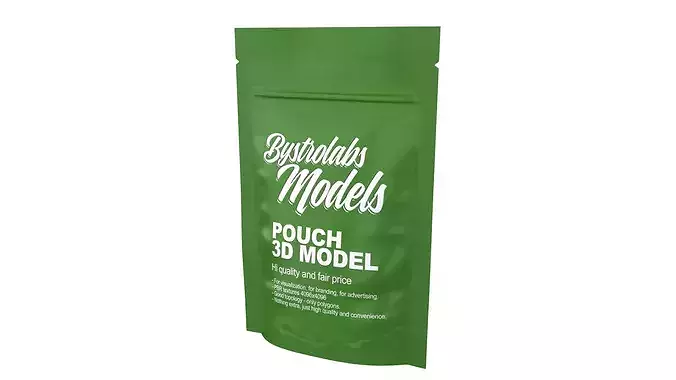 Standup Pouch Low-poly 3D model