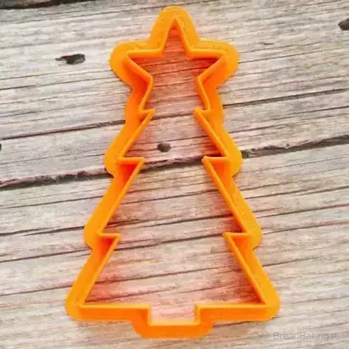 Christmas tree with a big star cookie cutter for professional