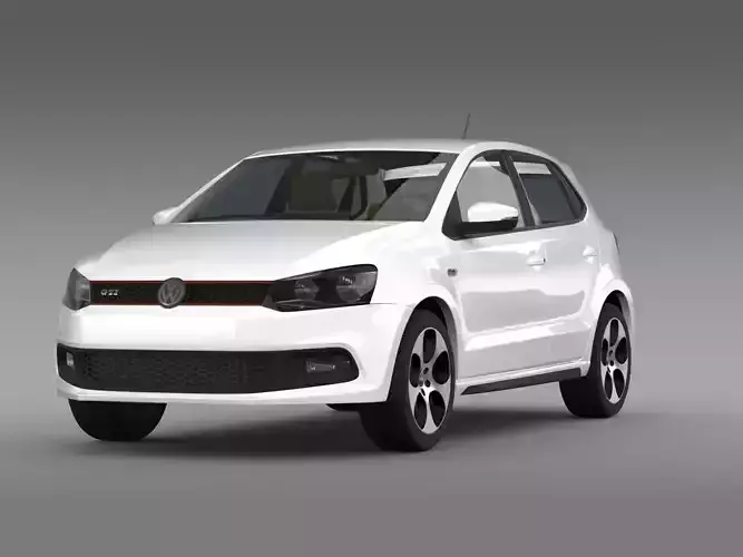 Volkswagen Polo GTI 5d 2009-2013 3D model