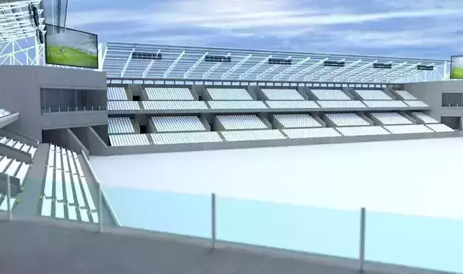 Soccer Stadium 3D Model