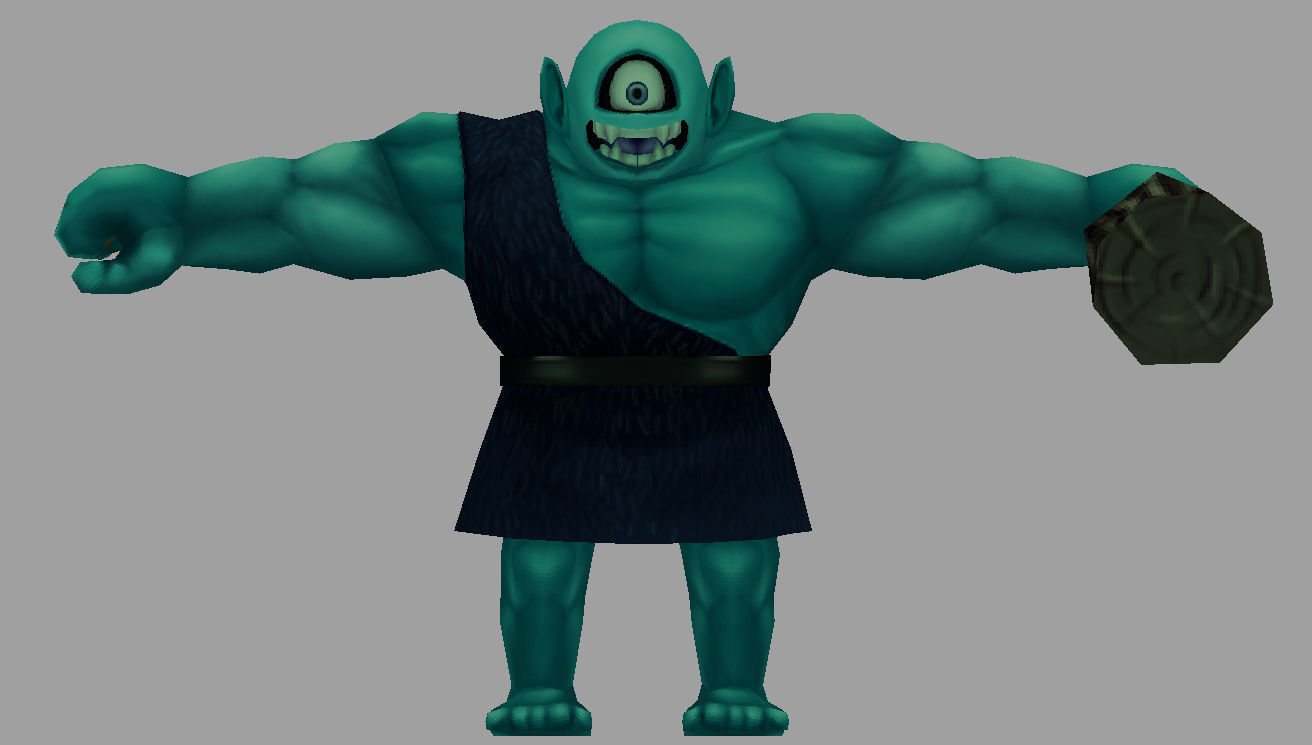 charater ogre Low-poly 3D model_3