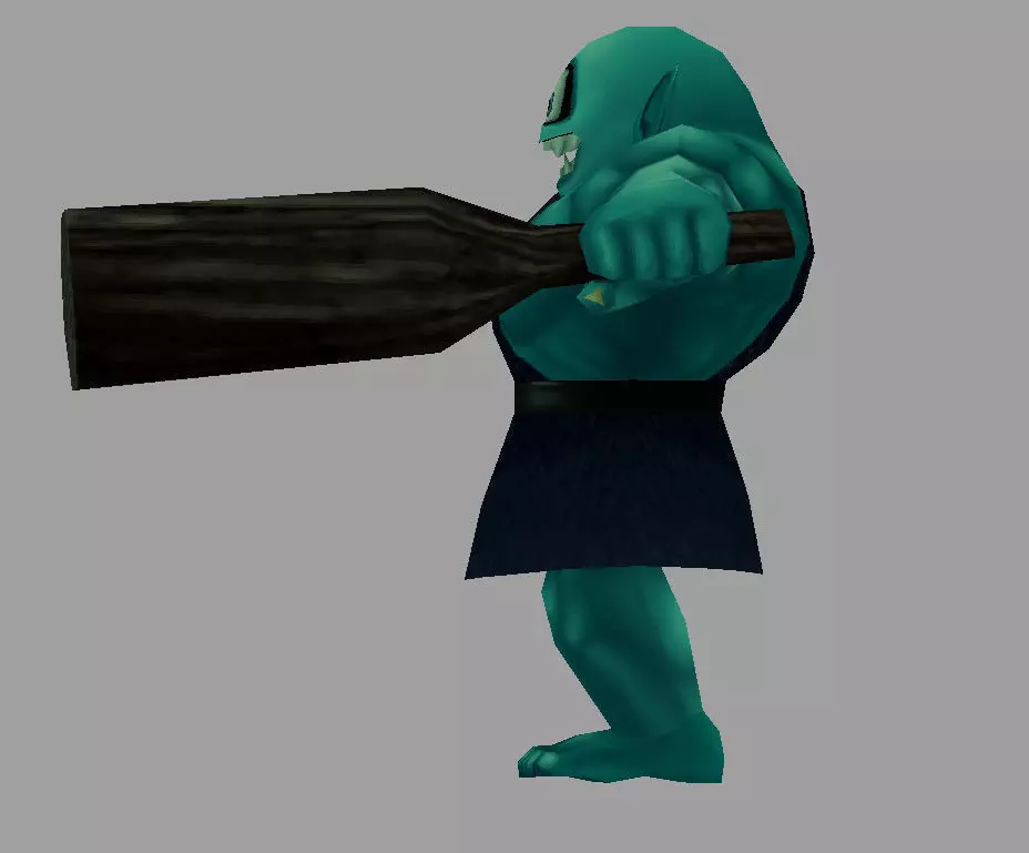 charater ogre Low-poly 3D model_0