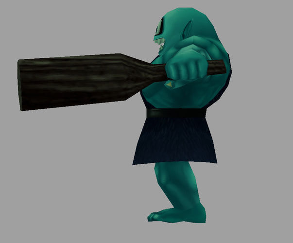 charater ogre Low-poly 3D model