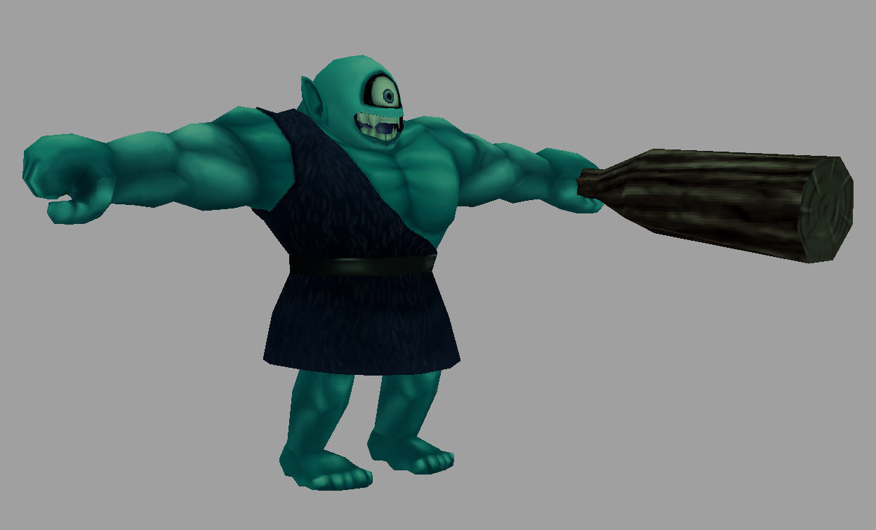 charater ogre Low-poly 3D model_2