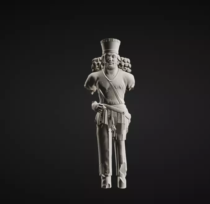 Shapur I - Sasanian Persian King 3D Model Free 3D model