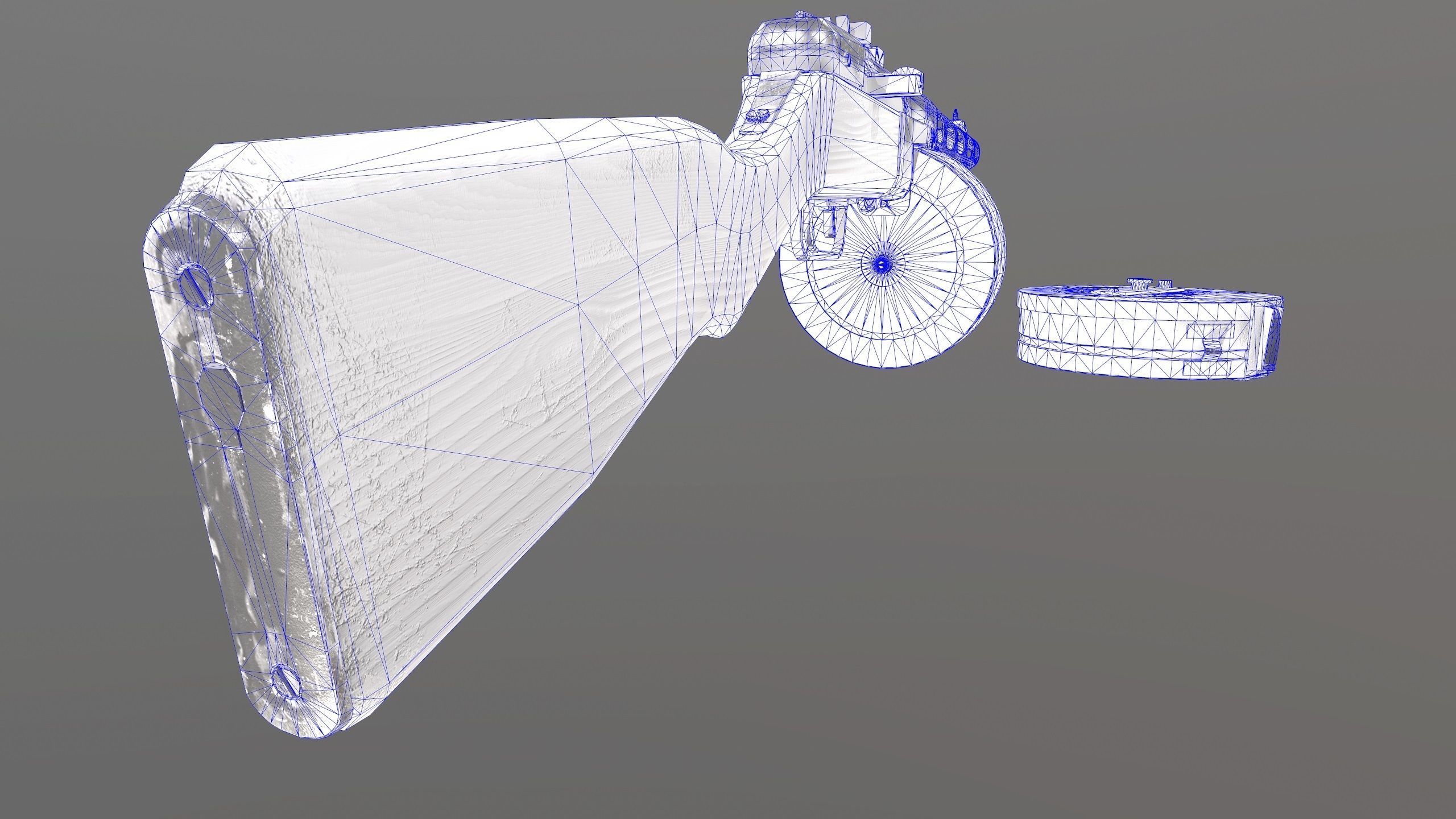 Ppsh-41 Low-poly 3D model_14