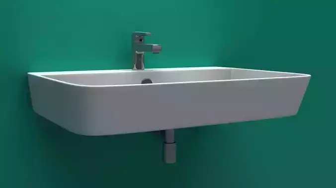 Bathroom Sink with Tap 2