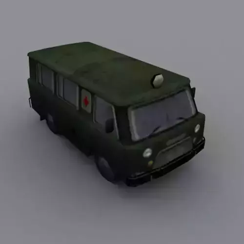 Army Tank and Vehicle  Low-poly 3D model