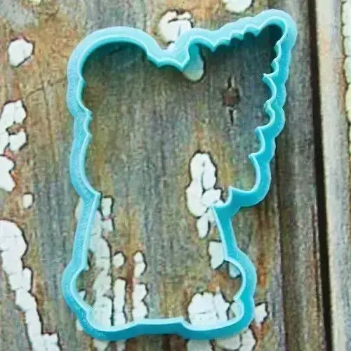 Santa Claus with Christmas tree cookie cutter for professional