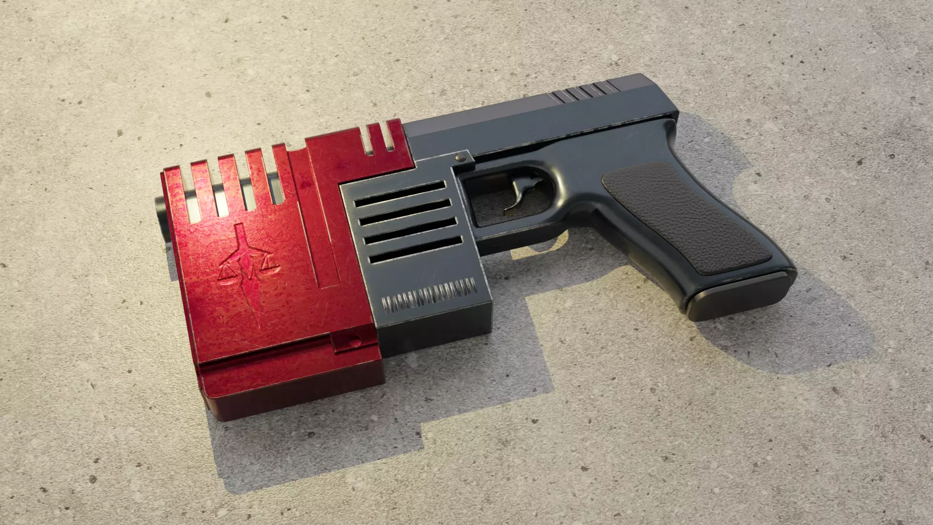 John Blade Gun from SiN 3D model