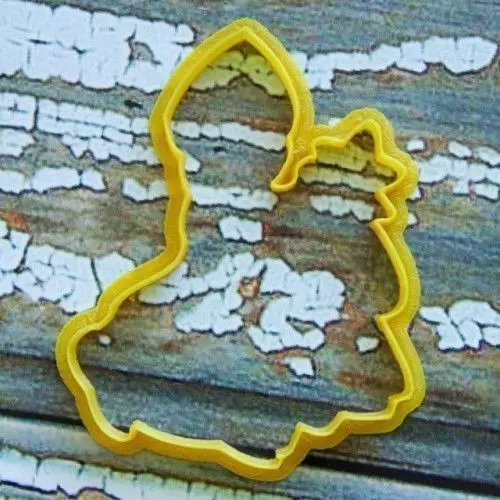 Snow maiden with the tree cookie cutter for professional Free 3D print model