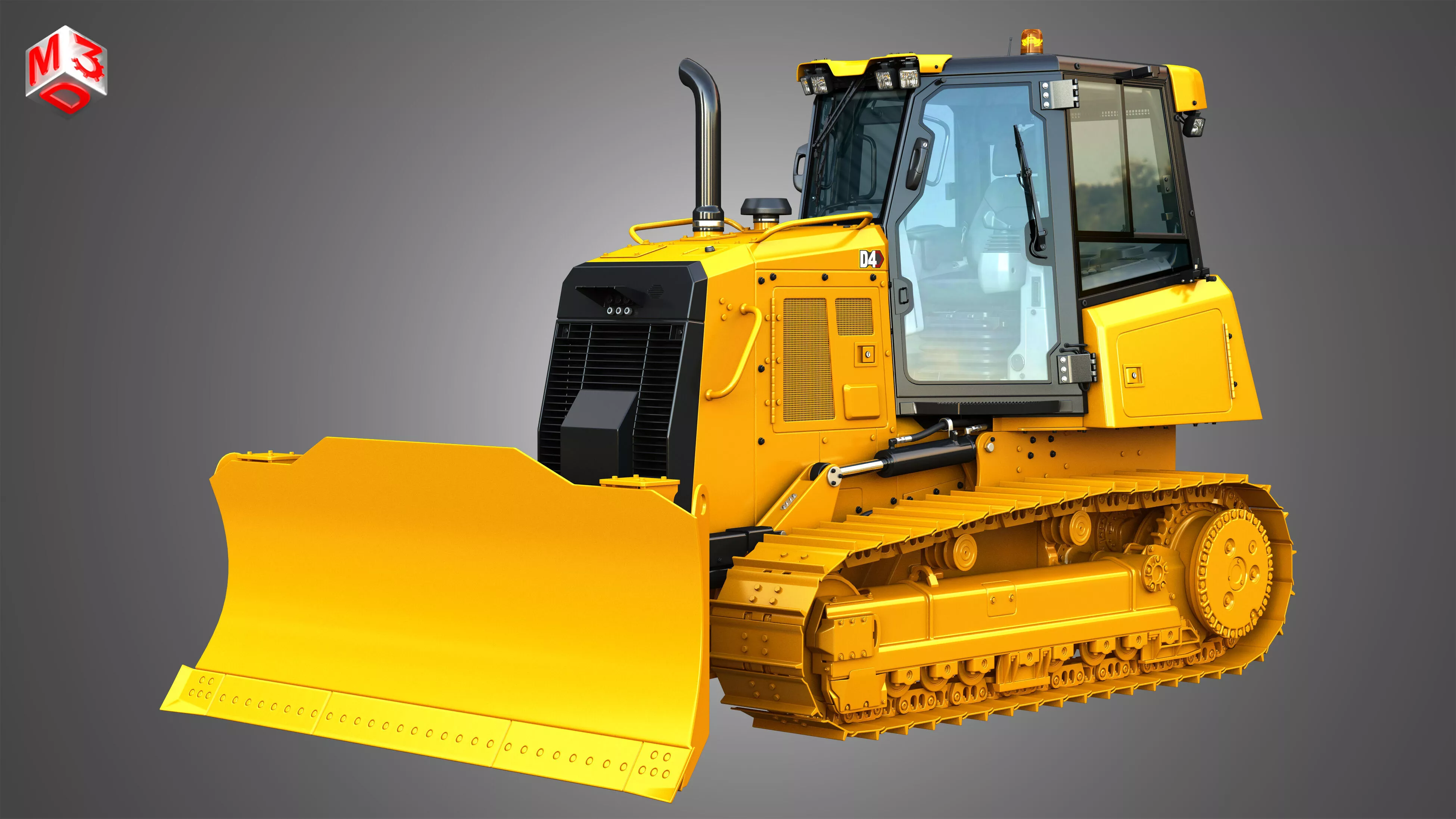 D4 Tier-3 Crawler Dozer 3D model