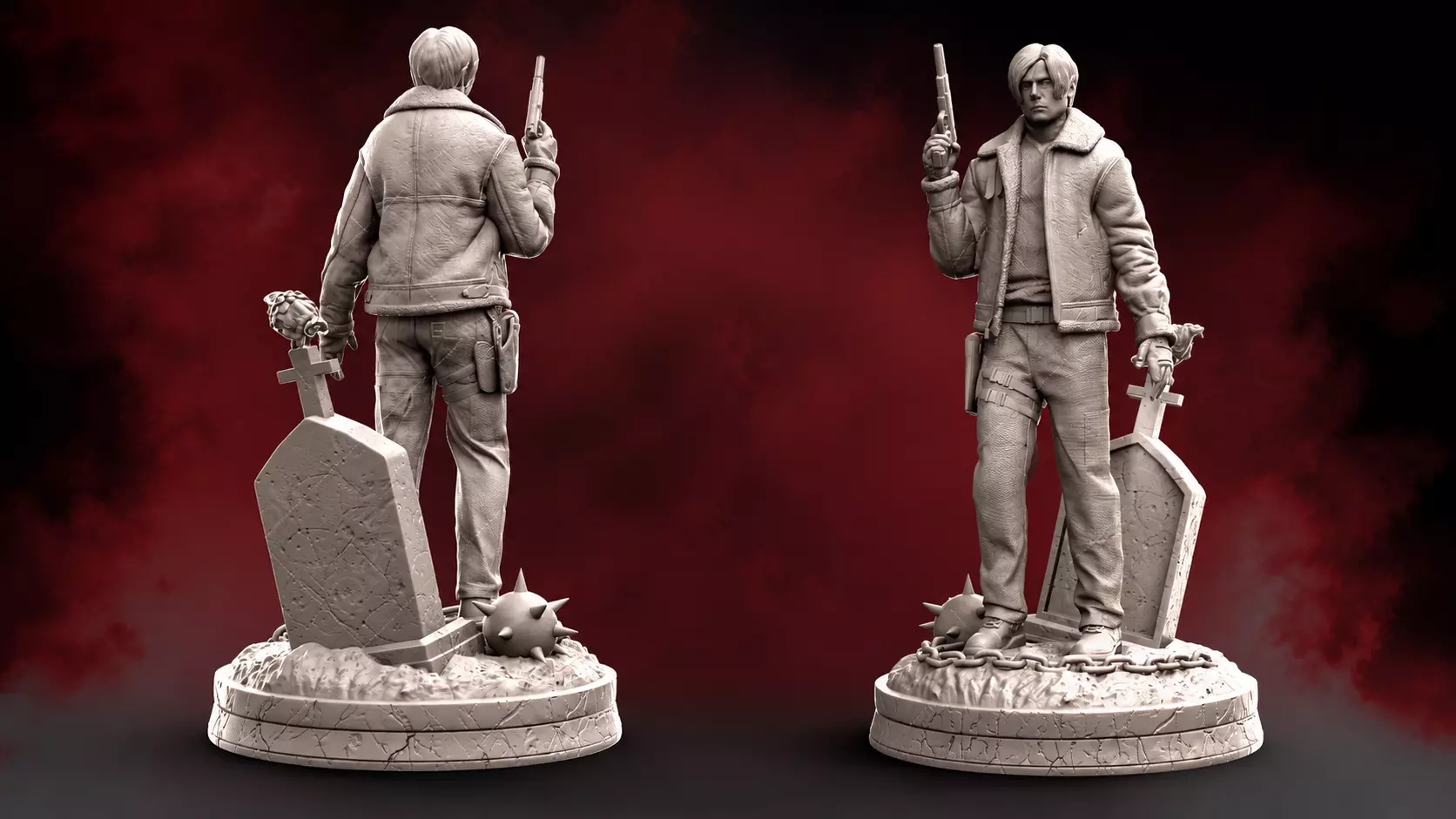 Leon - Resident Evil 3D print model