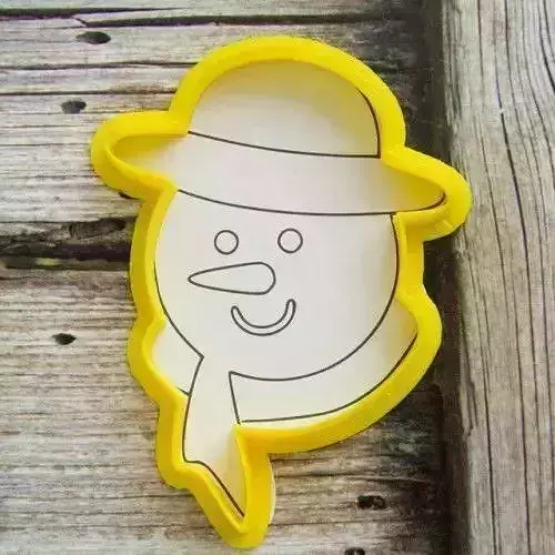Snowman head cookie cutter for professional