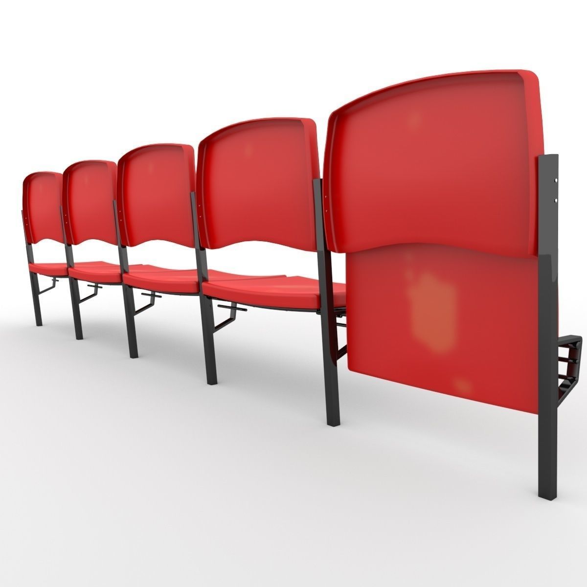 Stadium Seats 3D model_8