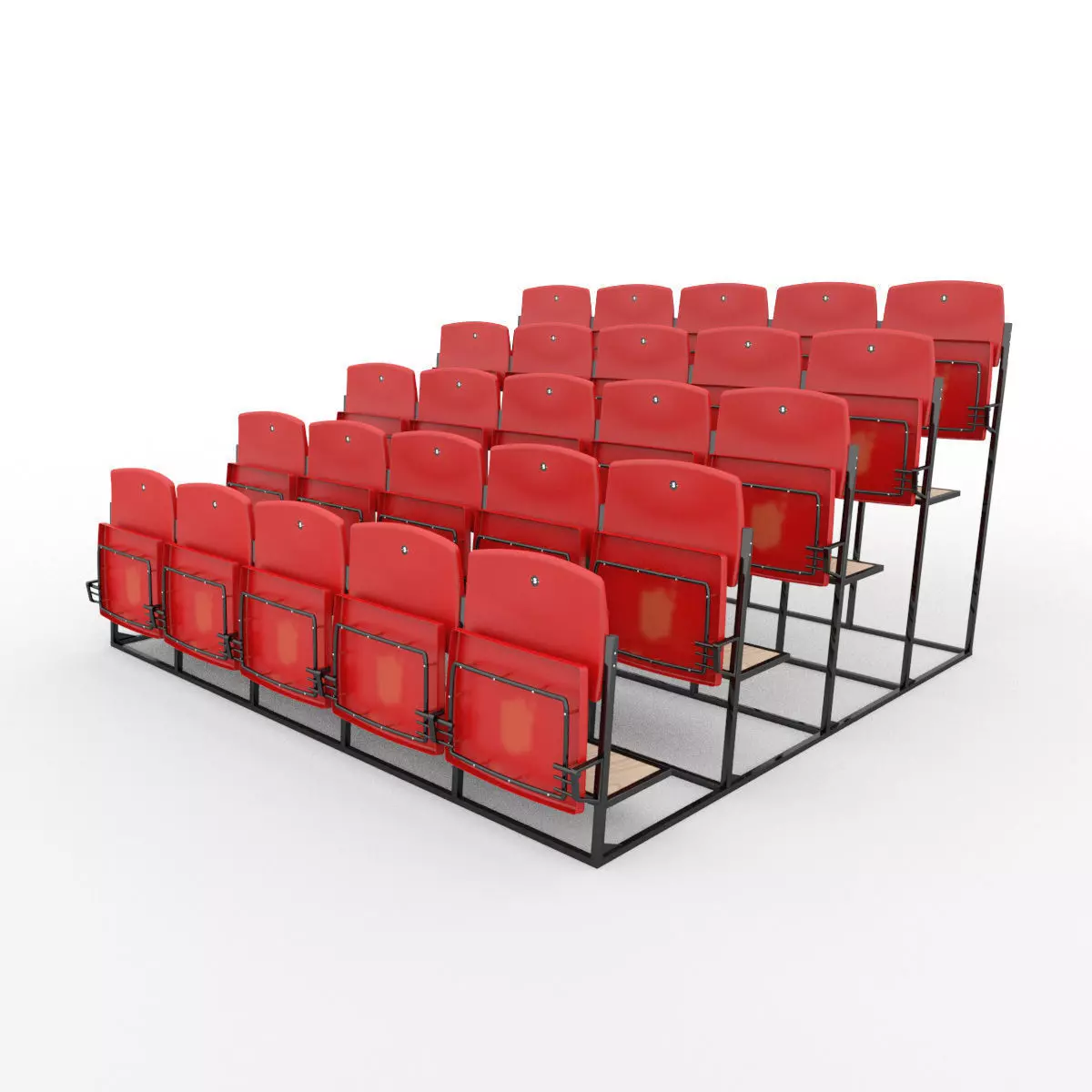 Stadium Seats 3D model_0