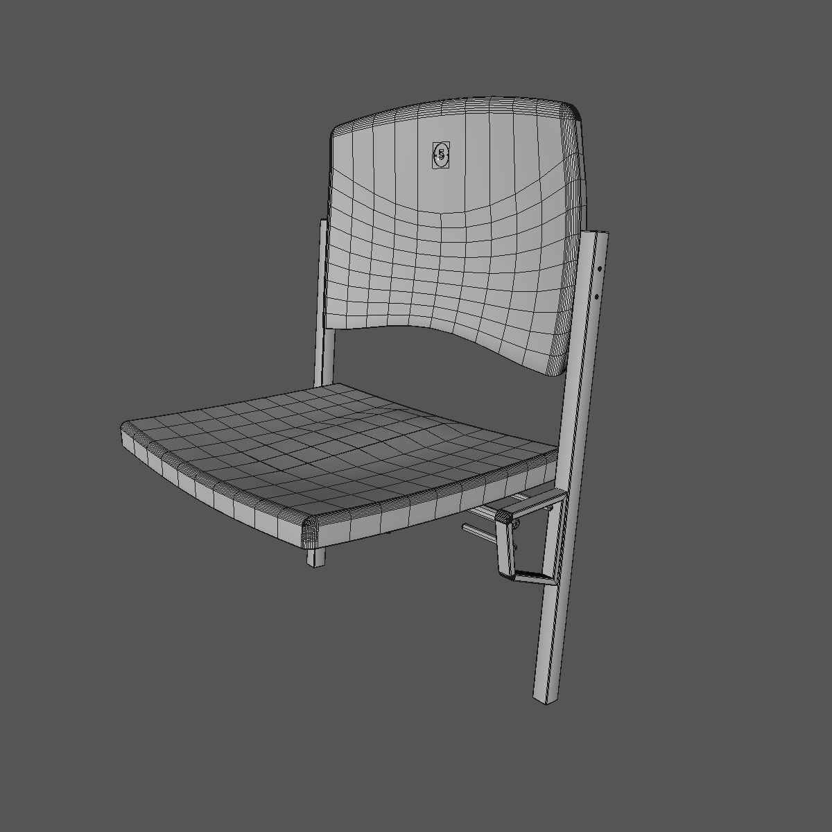 Stadium Seats 3D model_4