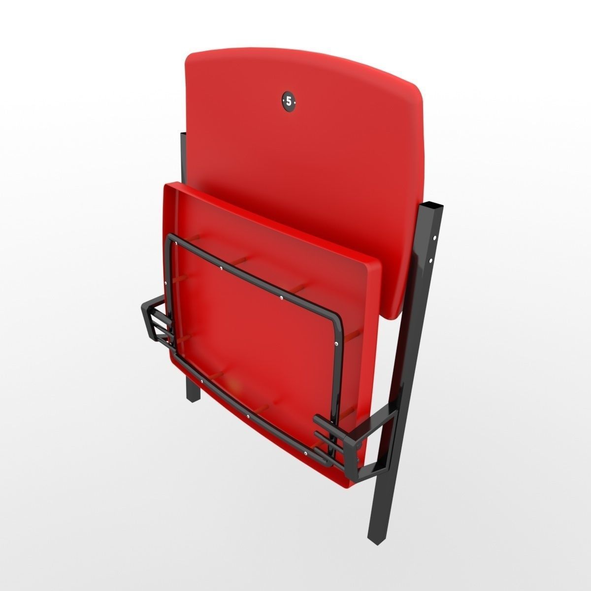 Stadium Seats 3D model_9